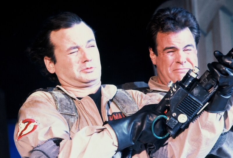 Two Men in Ghostbuster Suits