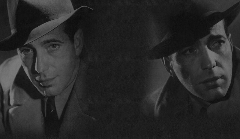 Two Men in Hats — Black, Dramatic, Photograph