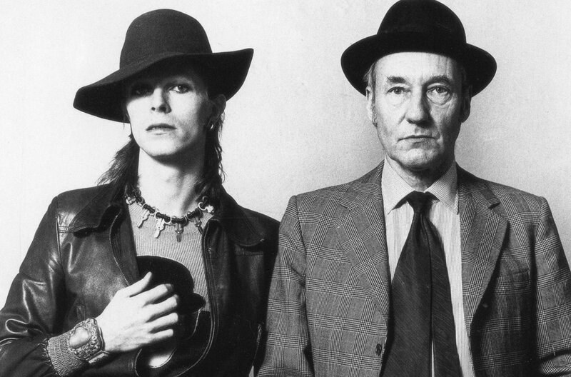 Two Men in Hats — Black, Serious, Photograph