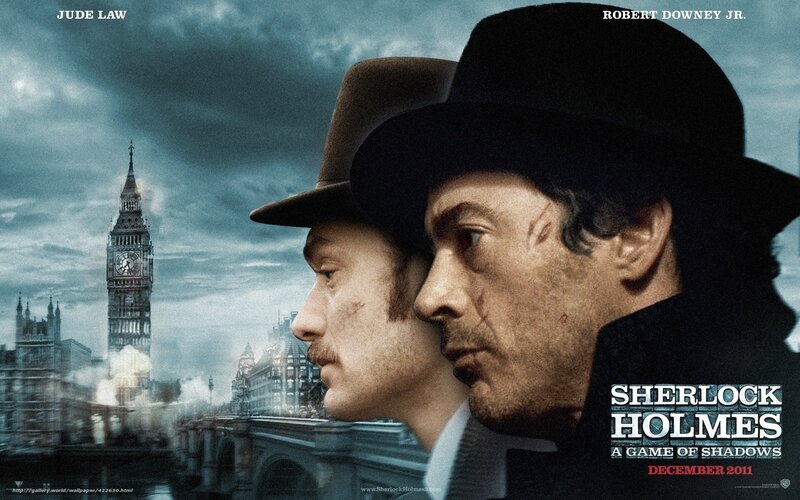 Two Men in Hats — Blue, Dramatic