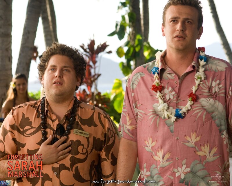 Two Men in Hawaiian Shirts