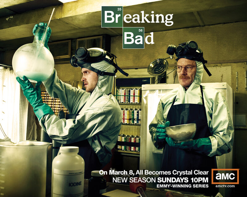 Two Men in Hazmat Suits — Green