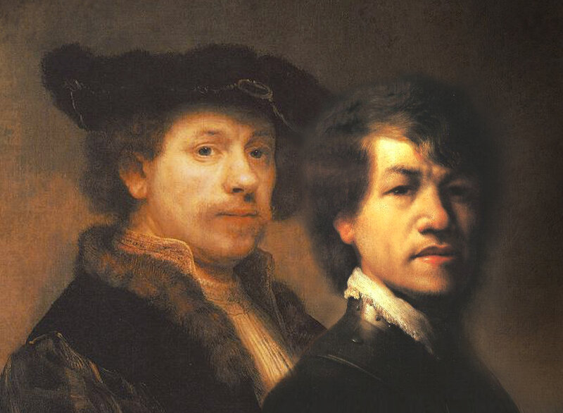Two Men in Historical Clothing — Brown