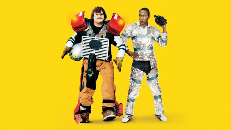 Two men in homemade costumes