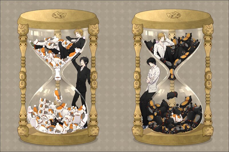 Two Men in Hourglasses — Beige