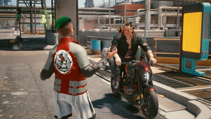 Two Men in Industrial Area