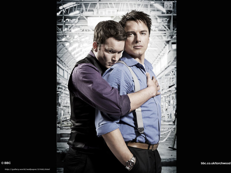 Two men in industrial setting