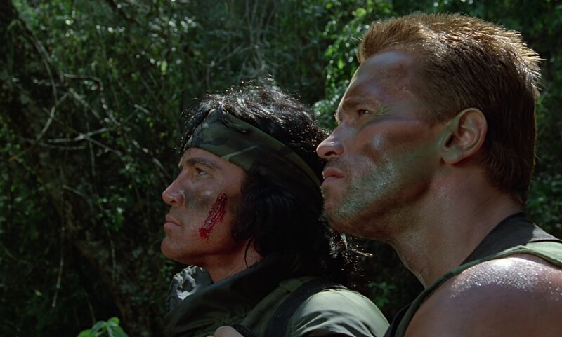 Two Men in Jungle — Green