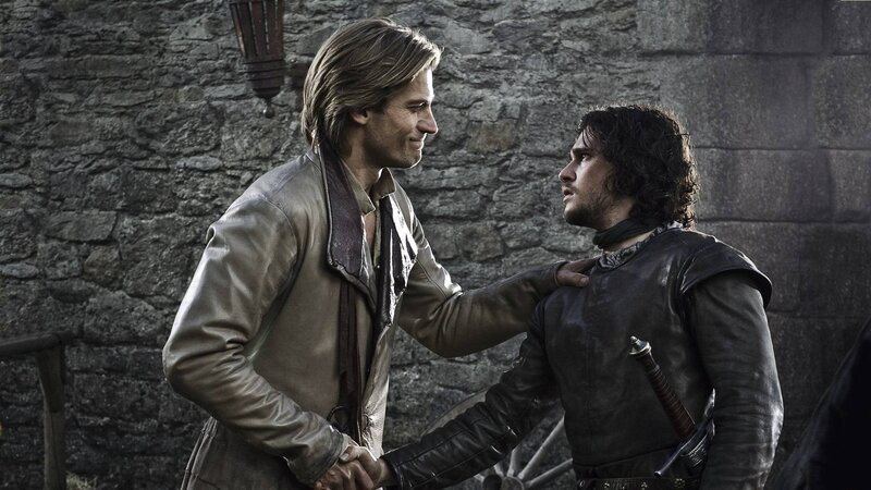 Two Men in Leather Jackets — Gray