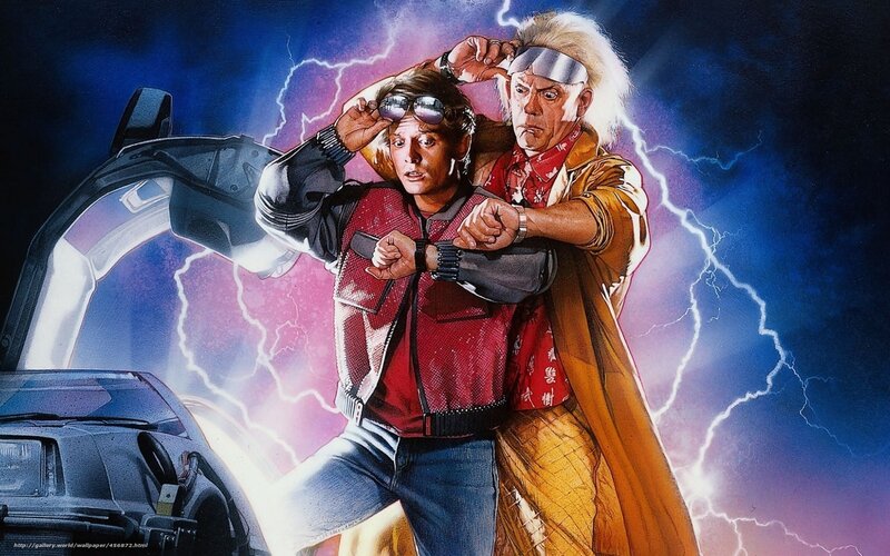 Two Men in Lightning Storm — Blue, Dramatic
