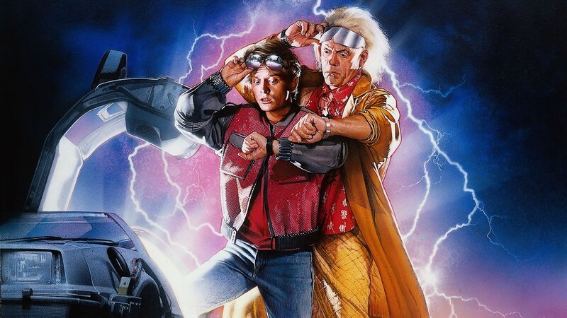 Two Men in Lightning Storm