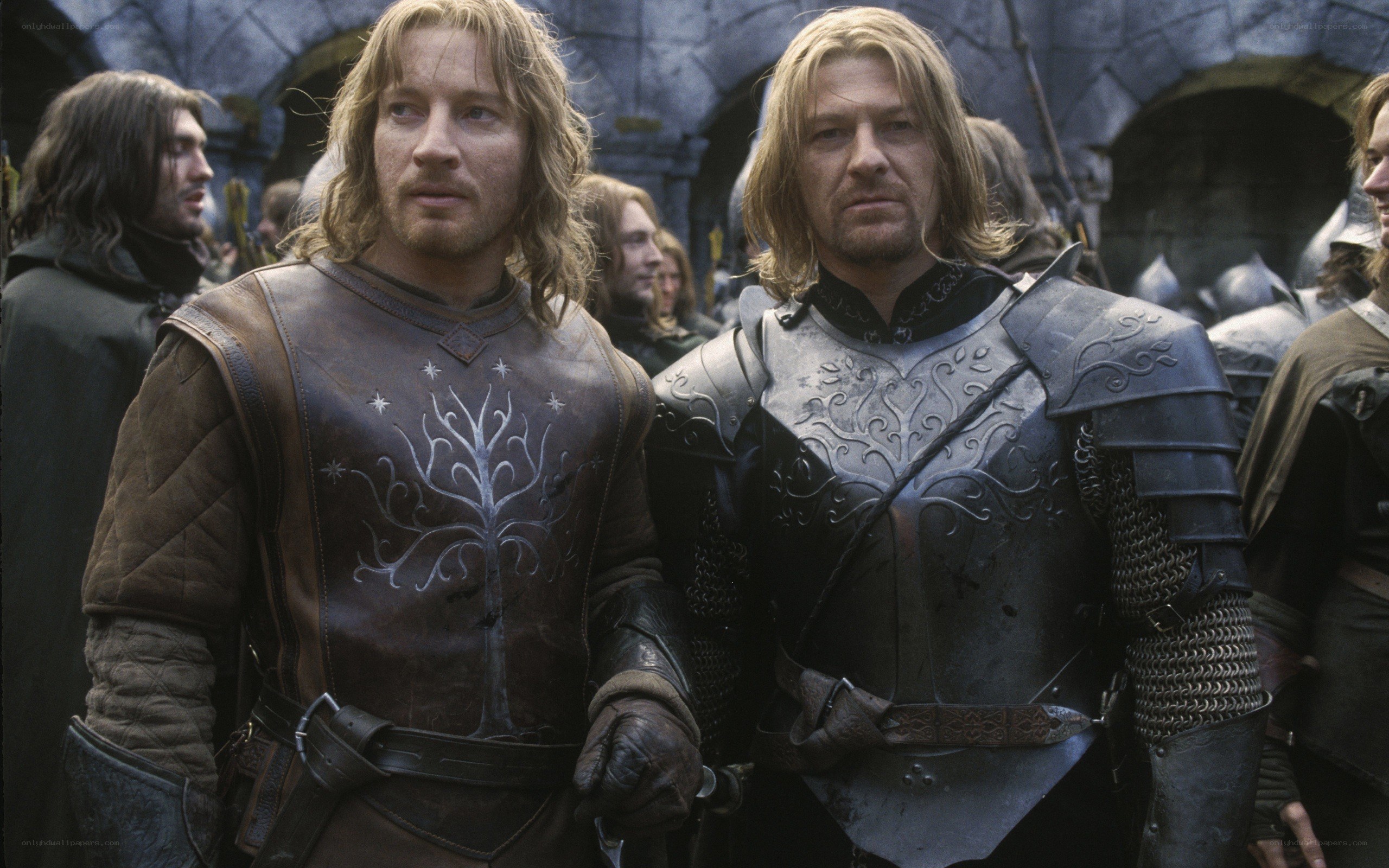 Two men in medieval armor