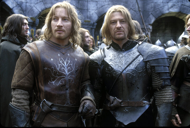 Two men in medieval armor