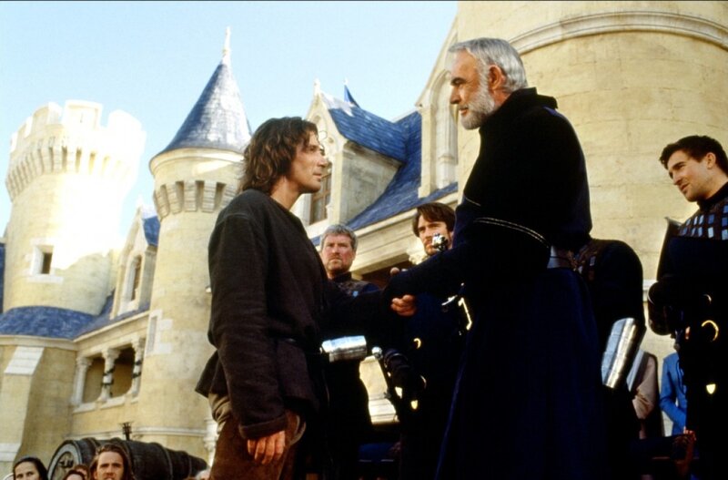 Two Men in Medieval Attire — Blue