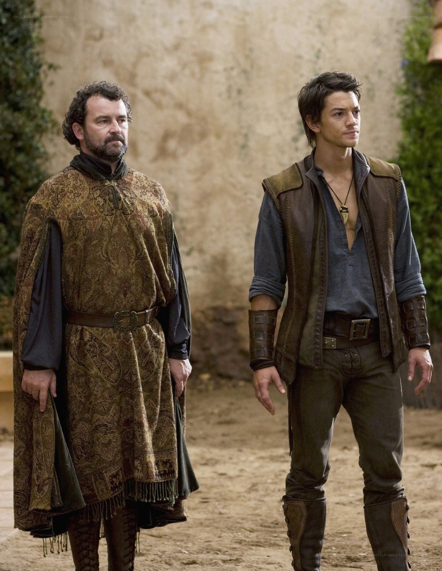 Two men in medieval attire