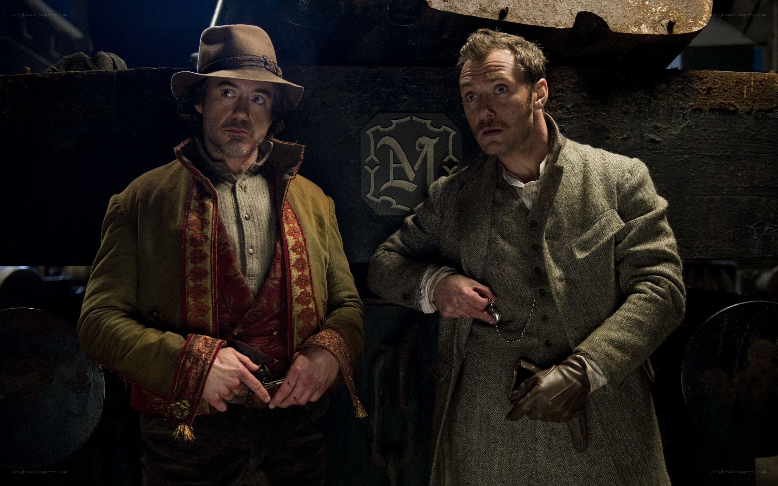 Two men in period attire