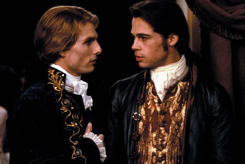Two Men in Period Clothing — Black, Dramatic