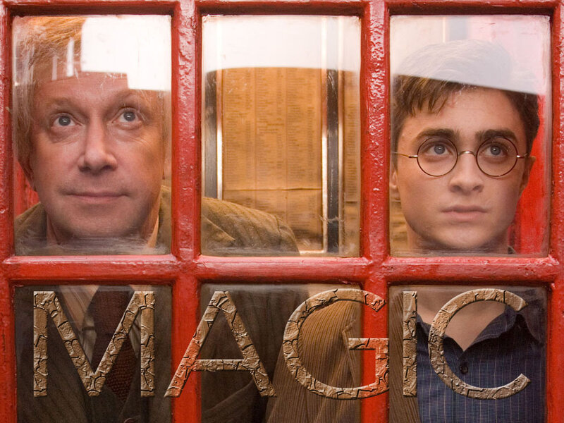 Two Men in Phone Booth