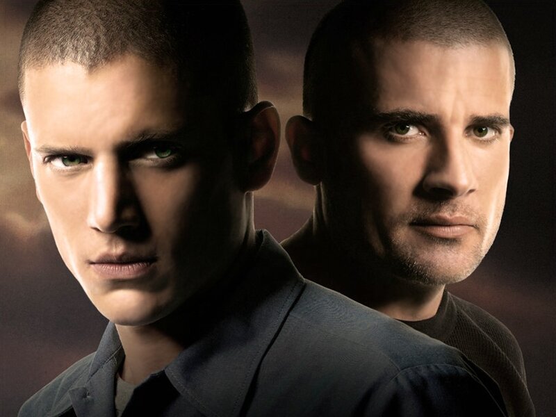 Two Men in Prison Uniforms — Black