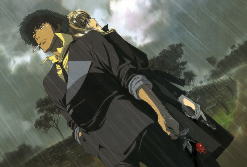 Two Men in Rain
