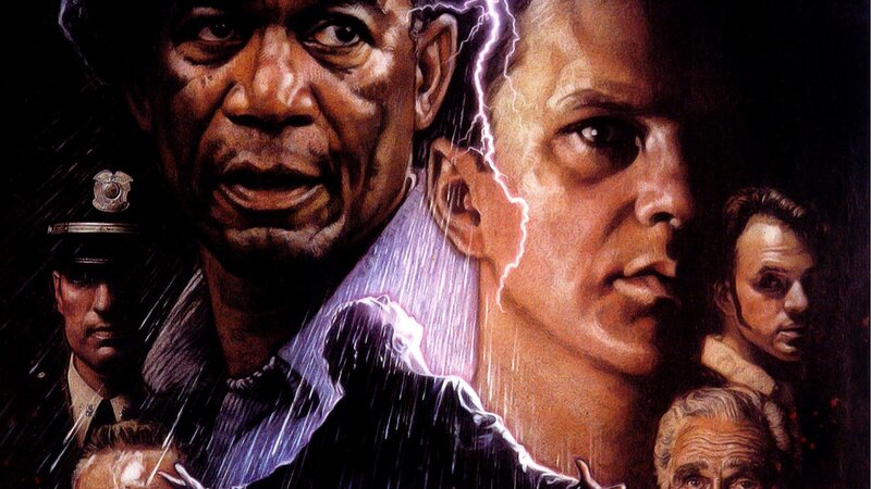 Two Men in Rainstorm