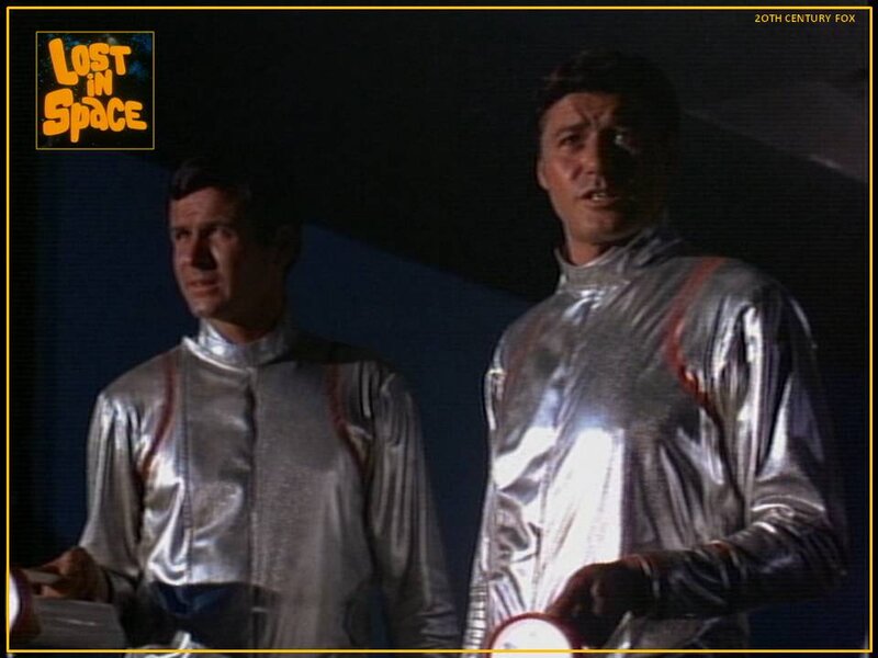 Two Men in Silver Suits