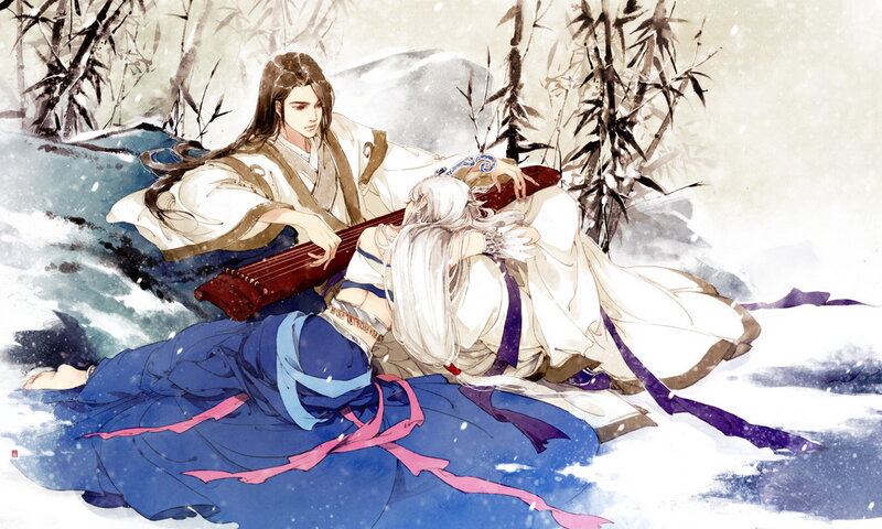 Two Men in Snow