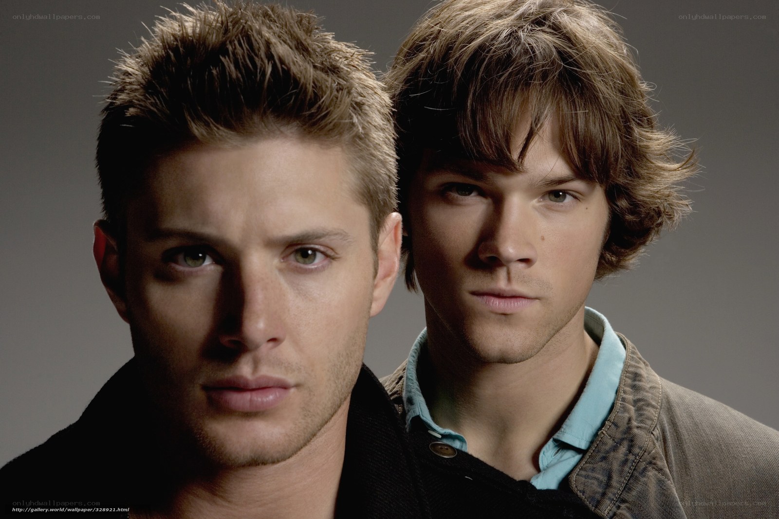 two men in studio portrait