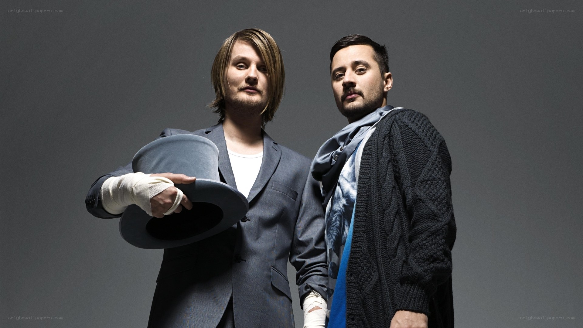 two men in stylish attire