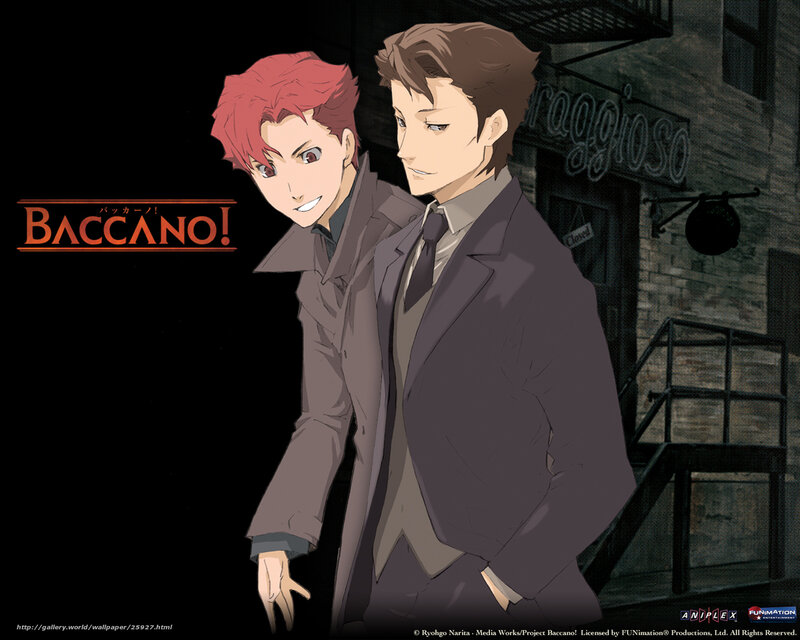 Two Men in Suits — Black, Dramatic, Night, Anime