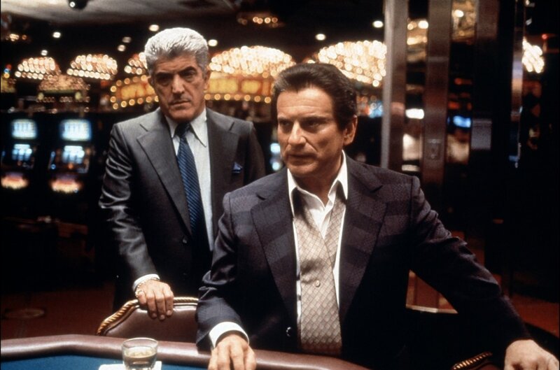 Two Men in Suits — Black, Dramatic, Night, Photograph, Casino