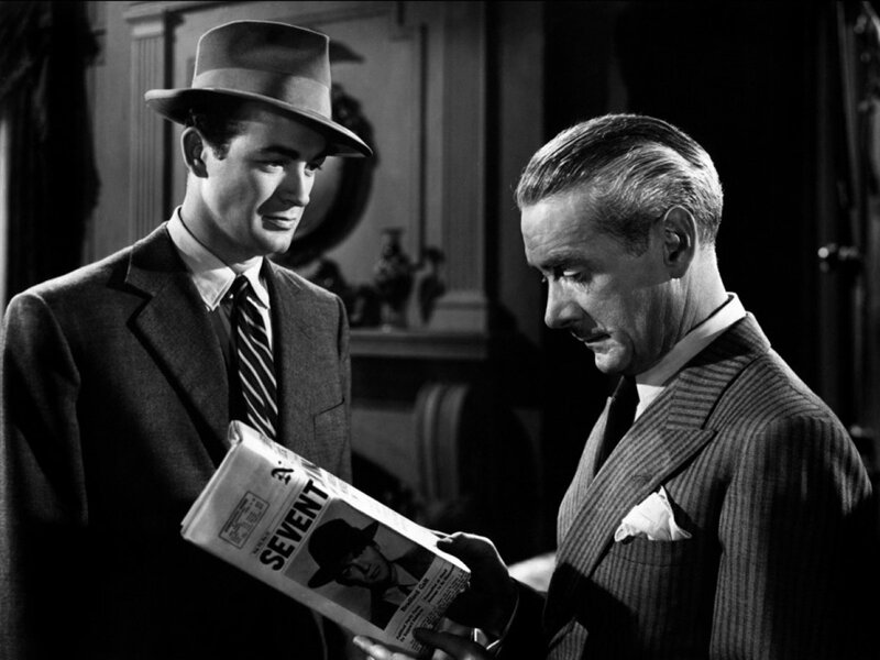 Two Men in Suits — Black, Dramatic, Photograph, Newspaper