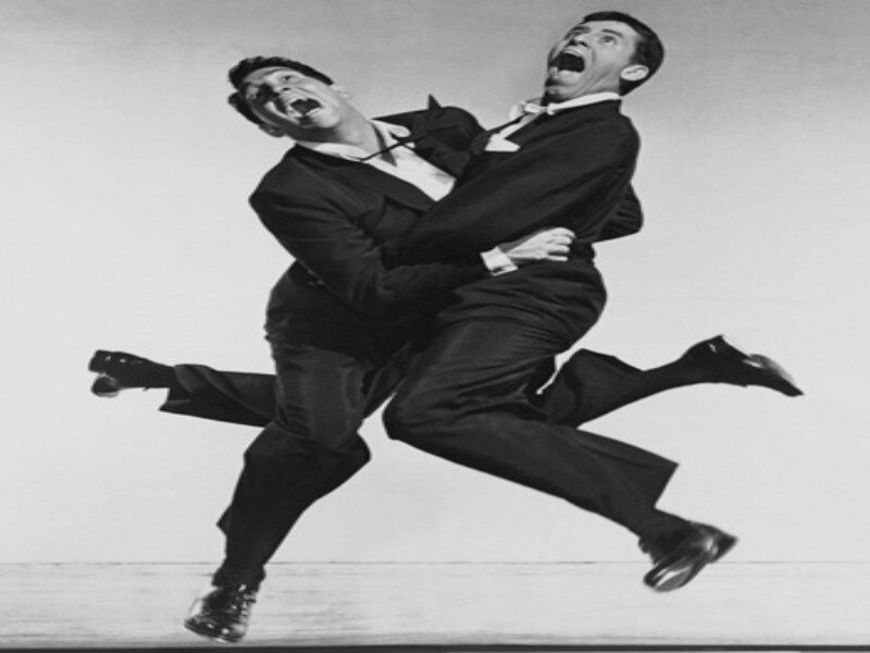 Two Men in Suits — Black, Dynamic