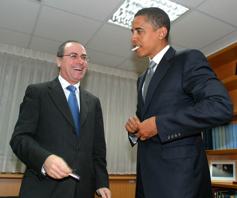 Two Men in Suits — Black, Formal