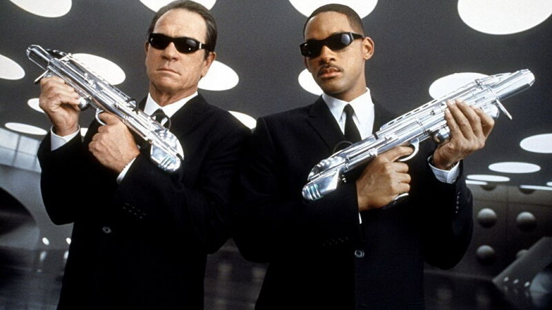 Two Men in Suits — Black, Serious, Photograph, Sunglasses