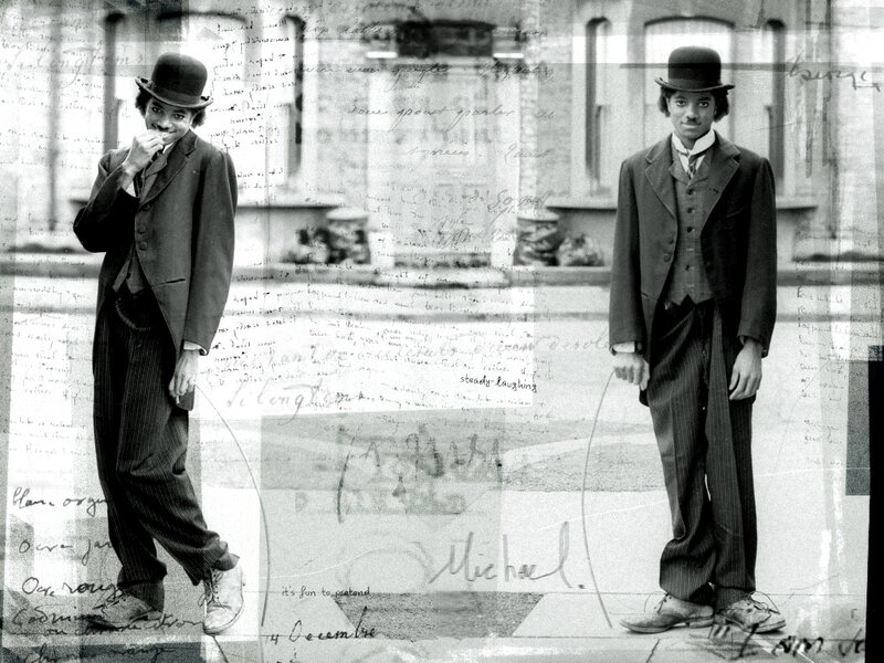 Two Men in Suits — Black
