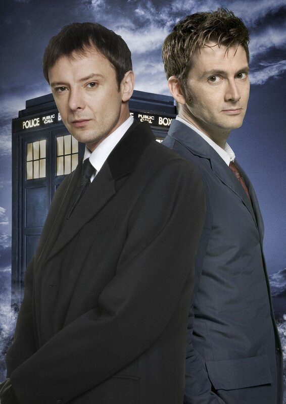 Two Men in Suits — Blue, Dramatic, Photograph, Tardis