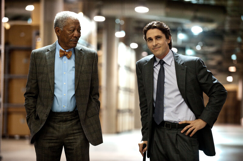 Two Men in Suits — Gray, Serious, Photograph, Bow Tie