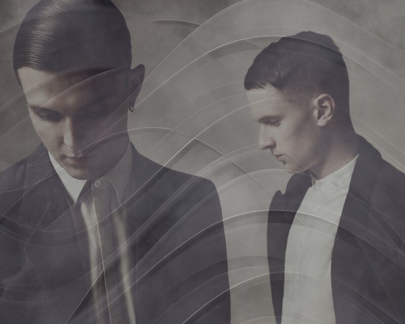Two Men in Suits — Gray