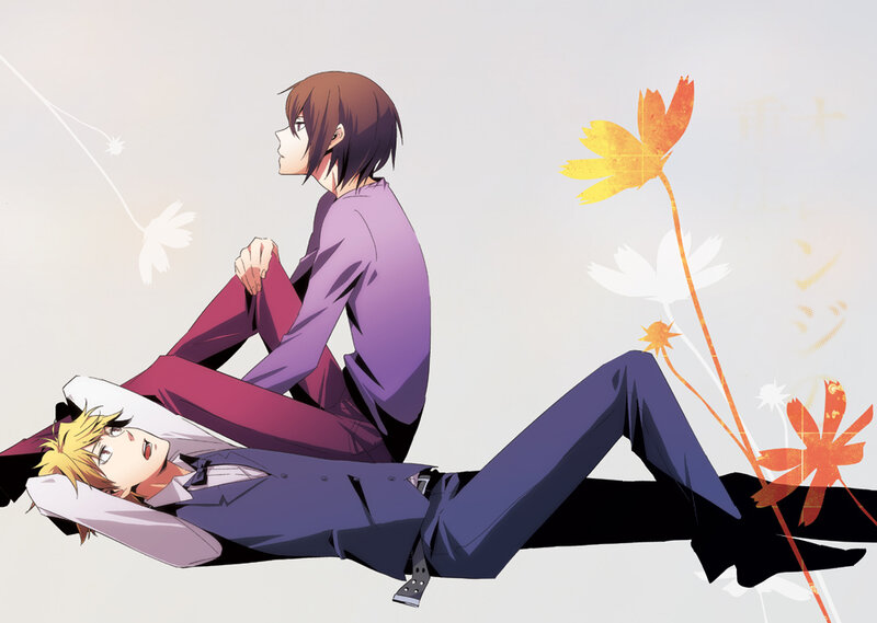 Two Men in Suits — Purple