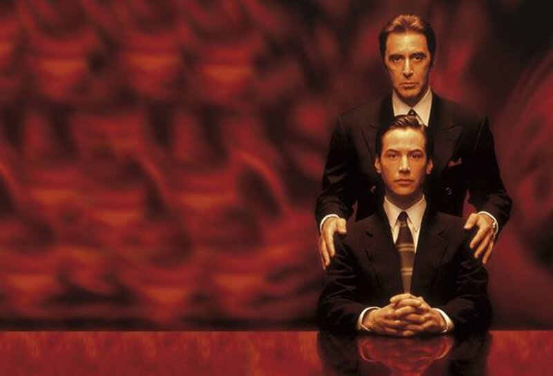 Two Men in Suits — Red, Dramatic, Photograph, Table