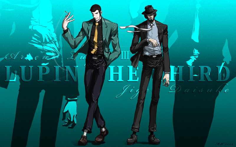 Two Men in Suits — Teal