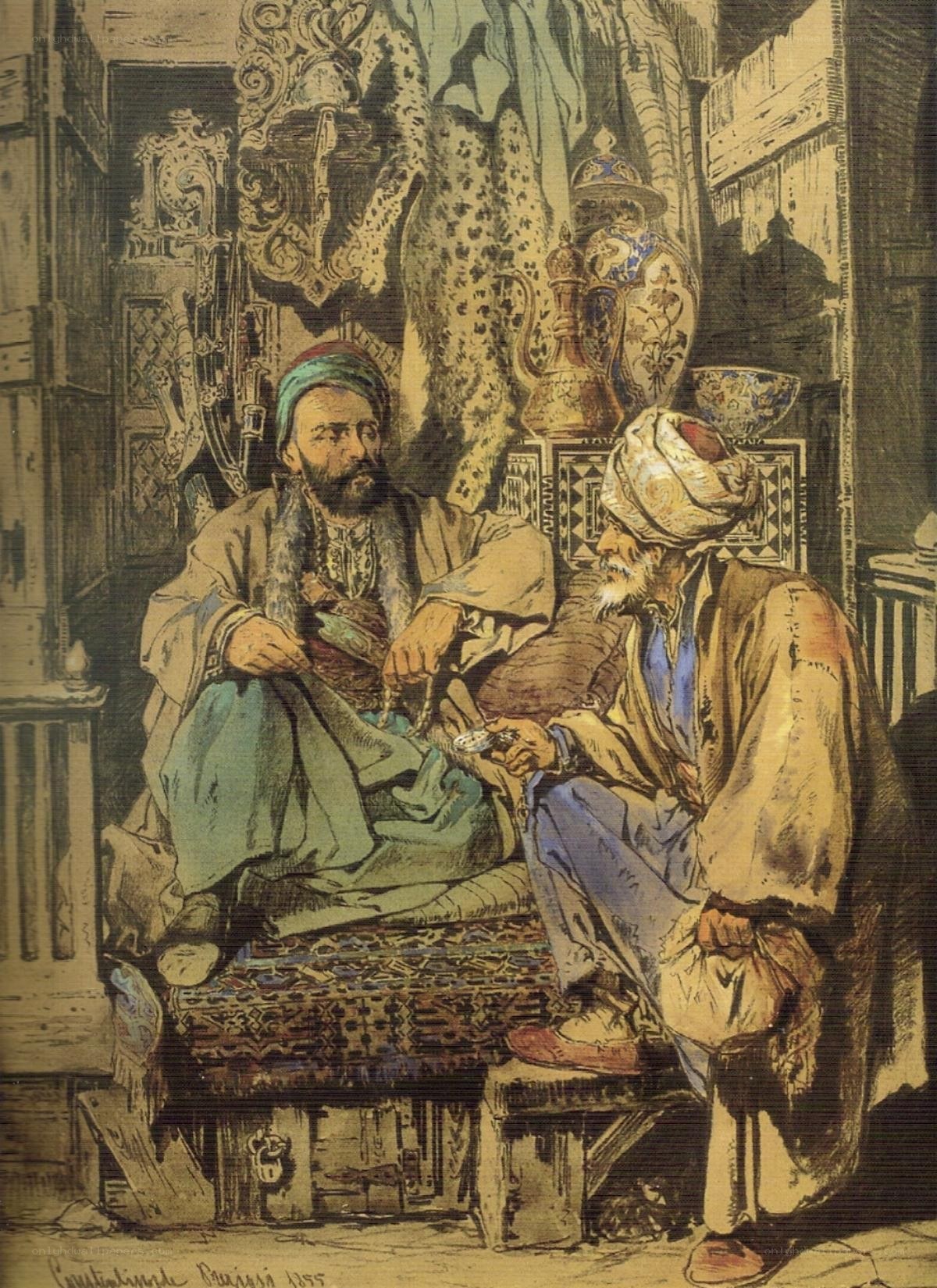Two men in traditional attire