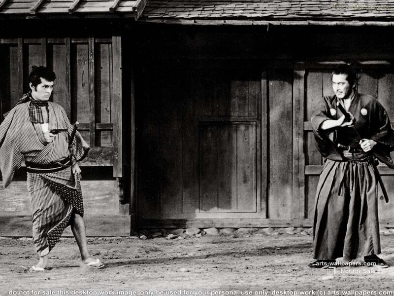 Two Men in Traditional Clothing — Black, Tense
