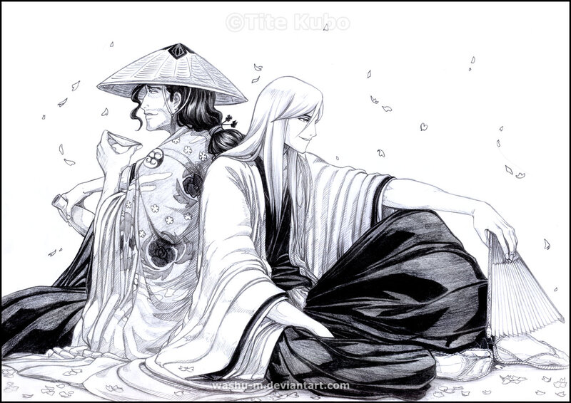 Two Men in Traditional Clothing — Black