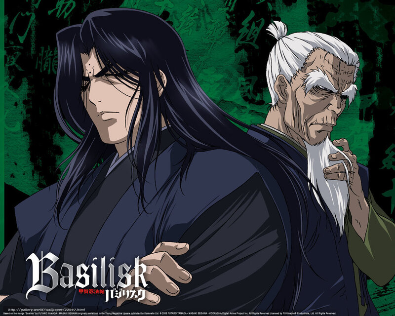 Two Men in Traditional Robes — Black