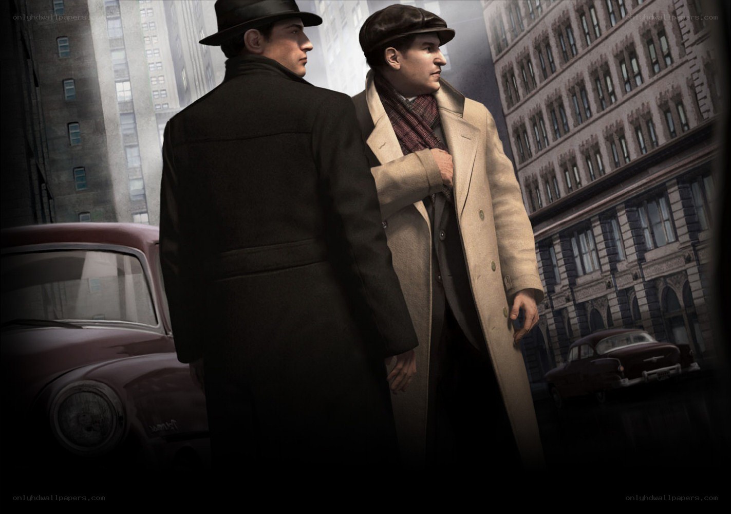 two men in trench coats