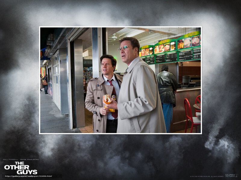 Two Men in Trench Coats — Gray