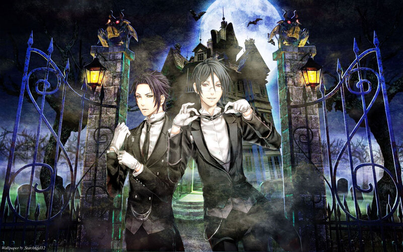 Two Men in Tuxedos — Black
