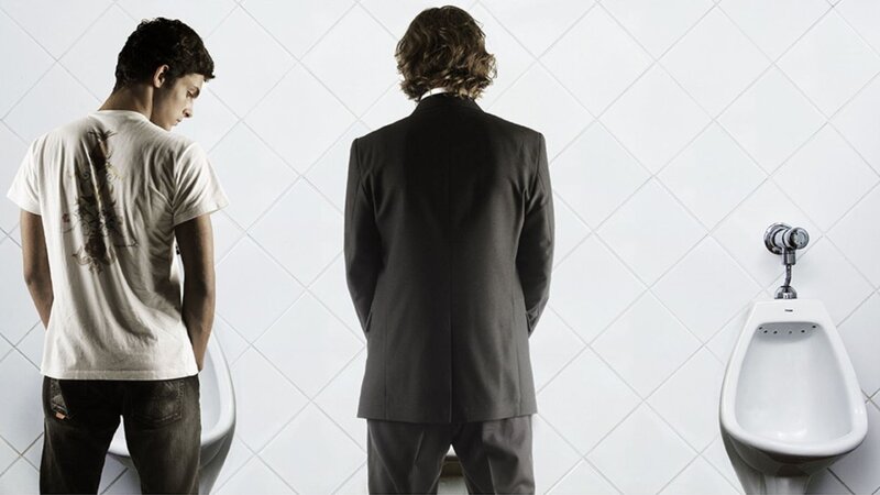 Two Men in Urinals